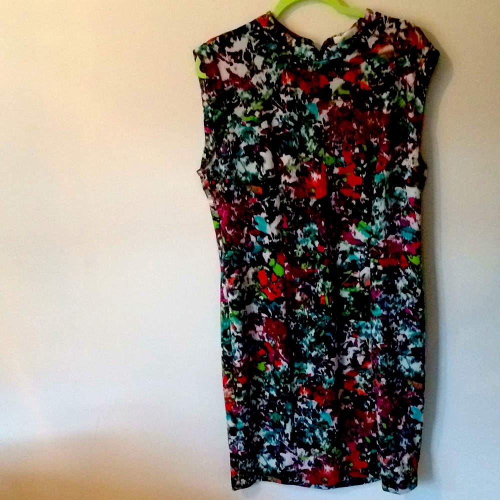 High neck body con dress